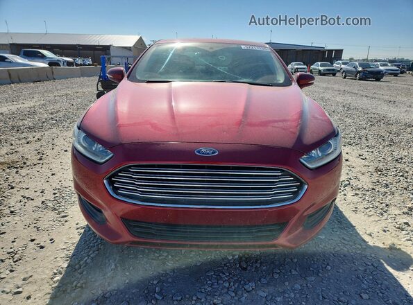 3FA6P0H71GR324064 2016 FORD FUSION Red Vista frontal