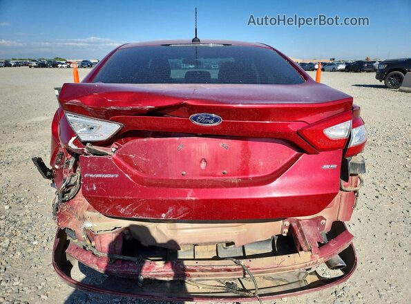 3FA6P0H71GR324064 2016 FORD FUSION Red Vista trasera
