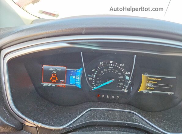 3FA6P0H71GR324064 2016 FORD FUSION Red Vista del cuadro de instrumentos