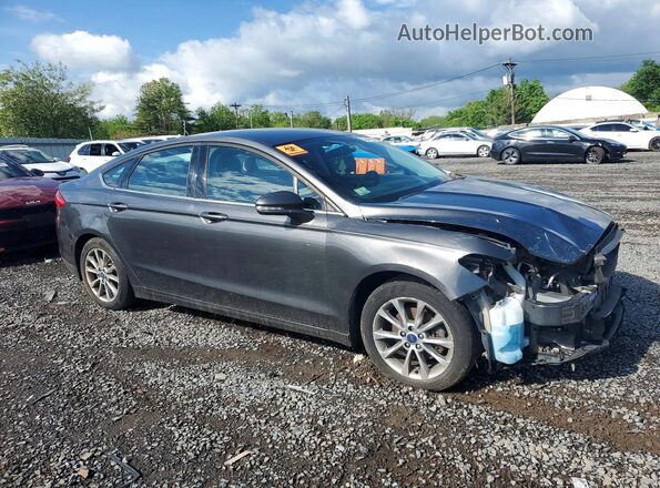 3FA6P0H71HR107003 2017 FORD FUSION Gray Delantero derecho