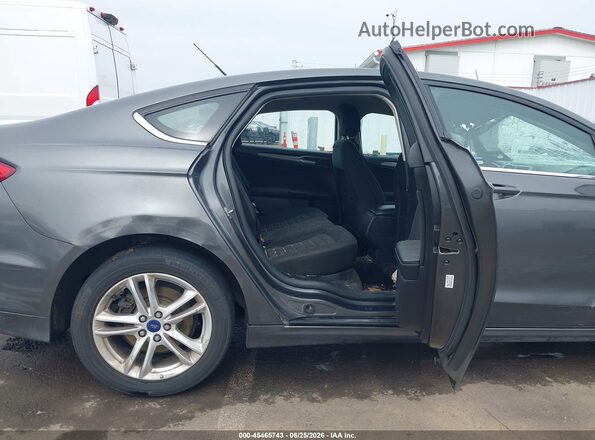 3FA6P0H71JR221878 2018 FORD FUSION Gray Widok naklejki z numerem VIN
