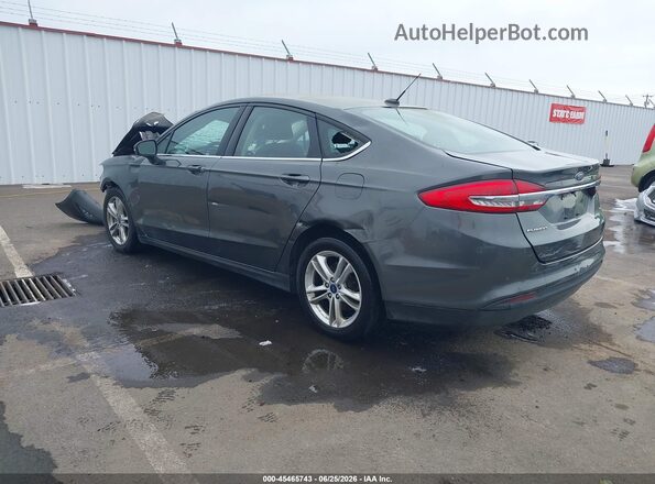 3FA6P0H71JR221878 2018 FORD FUSION Gray Tył lewy