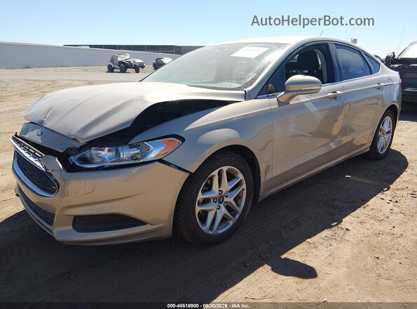 3FA6P0H72GR134385 2016 FORD FUSION Tan Vista tres cuartos delantera izquierda