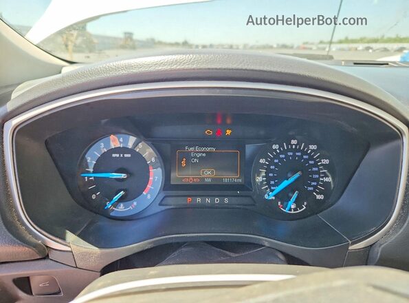 3FA6P0H72GR319732 2016 FORD FUSION White Instrument cluster view