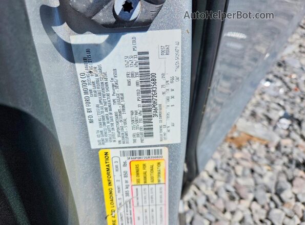 3FA6P0H72GR356800 2016 FORD FUSION Silver Widok komory silnika