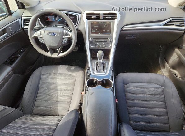 3FA6P0H72GR384824 2016 FORD FUSION Черный Вид панели приборов
