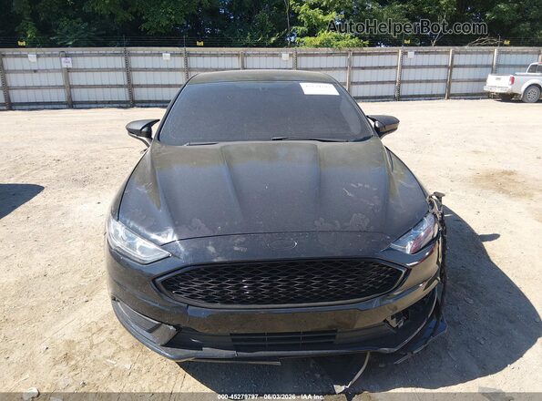 3FA6P0H72HR151463 2017 FORD FUSION Black Вид задньої частини салону