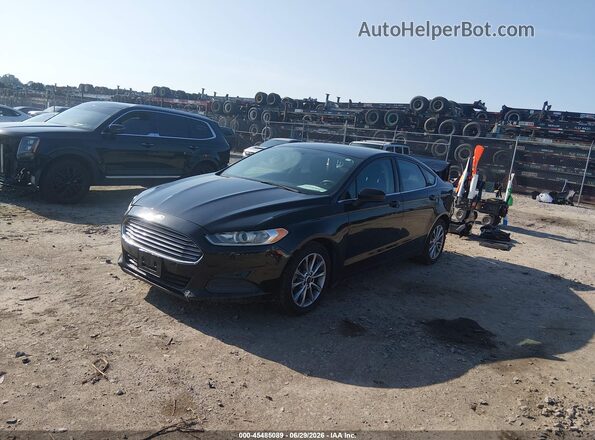 3FA6P0H72HR207904 2017 FORD FUSION Black Przód lewy