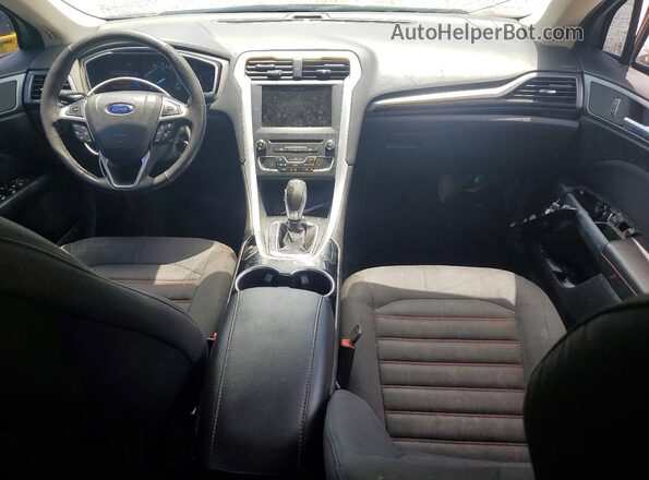 3FA6P0H73GR301031 2016 FORD FUSION Black Առջևի վահանակի տեսք