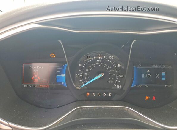 3FA6P0H73GR301031 2016 FORD FUSION Black Սարքավորումների վահանակի տեսք