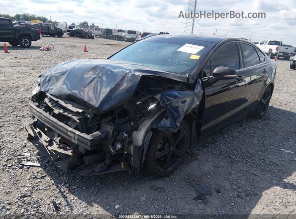 3FA6P0H73GR376375 2016 FORD FUSION Черный Передняя левая четверть