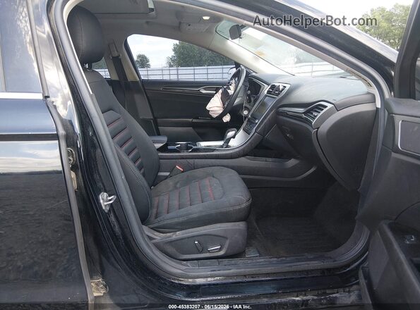 3FA6P0H73GR376375 2016 FORD FUSION Черный Вид салона спереди