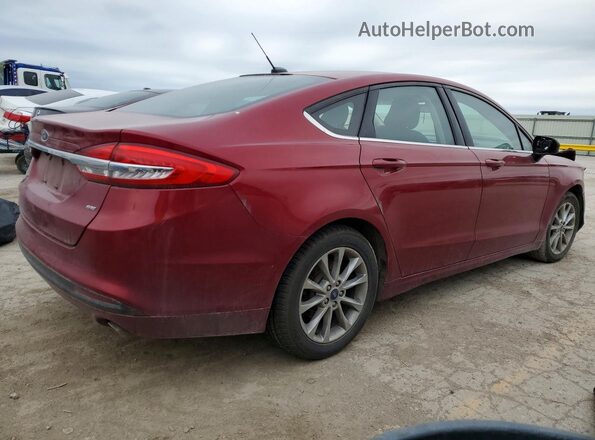 3FA6P0H73HR200749 2017 FORD FUSION Красный Задняя правая четверть