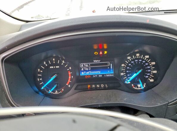3FA6P0H73HR200749 2017 FORD FUSION Красный Вид щитка приборов