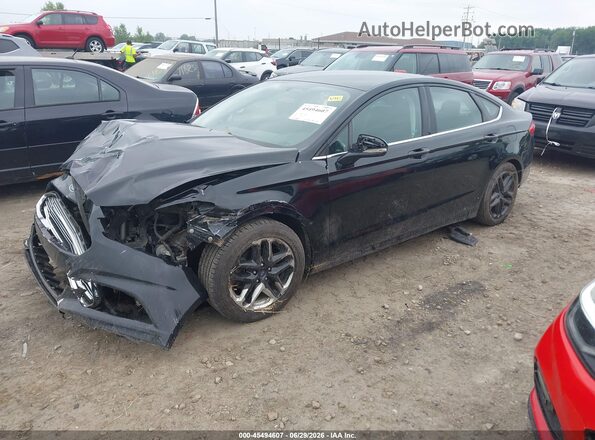 3FA6P0H74GR115059 2016 FORD FUSION Black Przód lewy