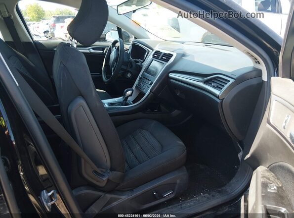 3FA6P0H74GR301412 2016 FORD FUSION Black წინა სალონის ხედი