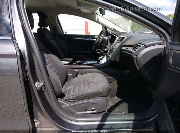 3FA6P0H74GR307257 2016 FORD FUSION Gray Вид салону спереду