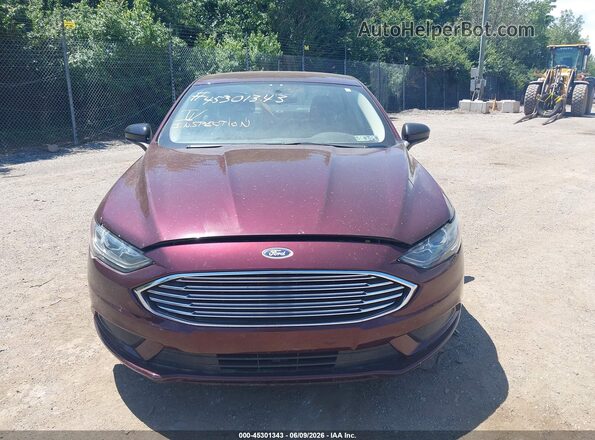 3FA6P0H74HR107495 2017 FORD FUSION Maroon Rear interior view