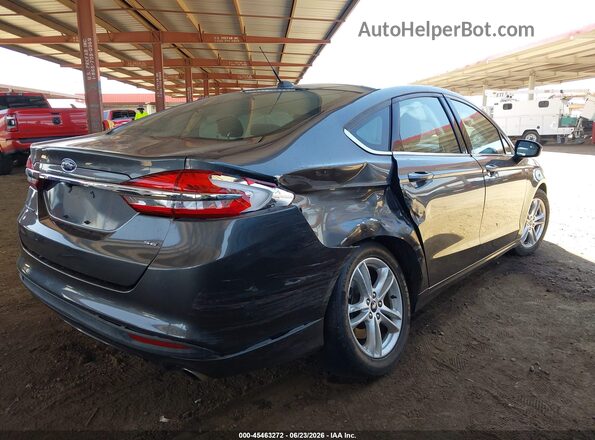 3FA6P0H74JR178332 2018 FORD FUSION Серый Вид спереди