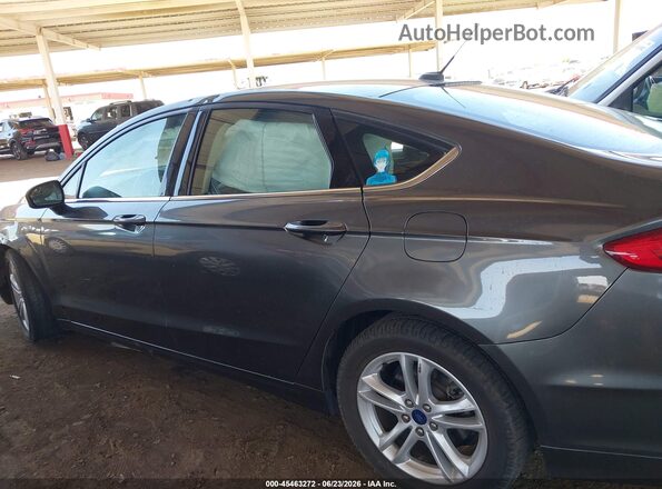 3FA6P0H74JR178332 2018 FORD FUSION Серый Вид задней части салона