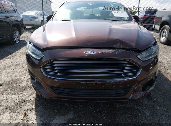 3FA6P0H75GR237302 2016 FORD FUSION Brown Front view