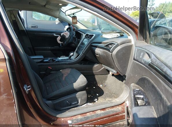 3FA6P0H75GR237302 2016 FORD FUSION Brown Front interior view