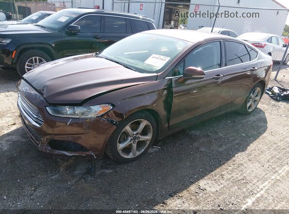 3FA6P0H75GR237302 2016 FORD FUSION Brown Front left