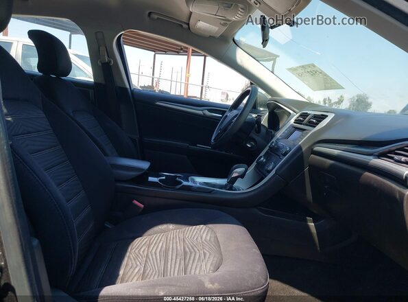 3FA6P0H75GR330062 2016 FORD FUSION Black Вид салону спереду