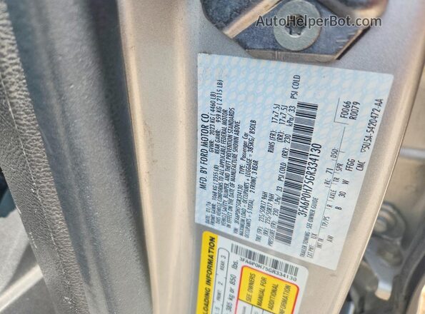 3FA6P0H75GR334130 2016 FORD FUSION Silver Շարժիչի բաժամունքի տեսք