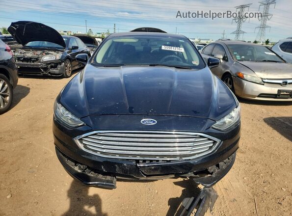 3FA6P0H75JR113344 2018 FORD FUSION Черный Вид спереди