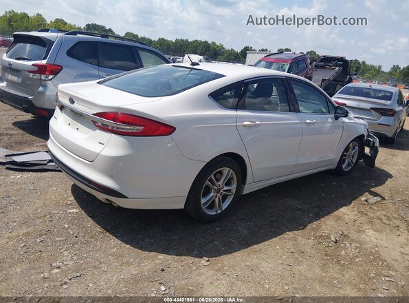 3FA6P0H75JR266337 2018 FORD FUSION Белый Задняя правая четверть