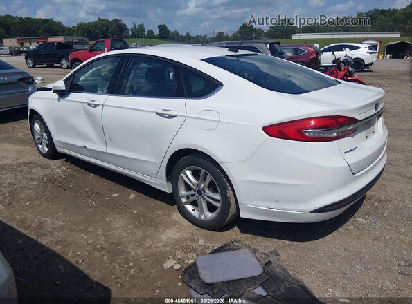 3FA6P0H75JR266337 2018 FORD FUSION Белый Задняя левая четверть