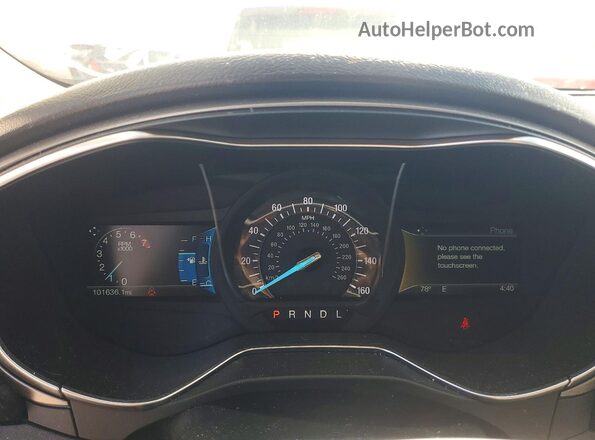 3FA6P0H76HR396220 2017 FORD FUSION Серый Вид щитка приборов