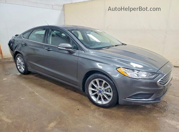 3FA6P0H76HR396220 2017 FORD FUSION Серый Передняя правая четверть