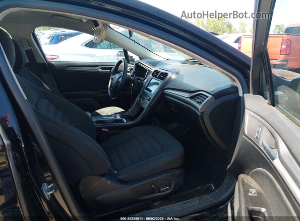 3FA6P0H76HR402968 2017 FORD FUSION Black წინა სალონის ხედი