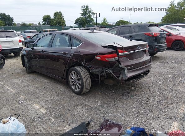 3FA6P0H76HR415316 2017 FORD FUSION Бордовый Задняя левая четверть