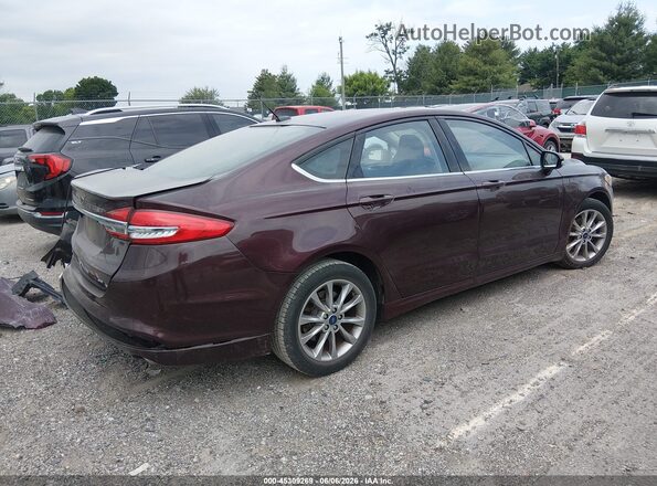 3FA6P0H76HR415316 2017 FORD FUSION Бордовый Задняя правая четверть