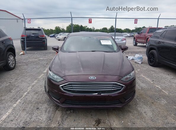 3FA6P0H76HR415316 2017 FORD FUSION Бордовый Вид задней части салона