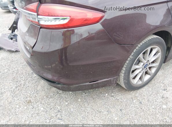 3FA6P0H76HR415316 2017 FORD FUSION Бордовый 