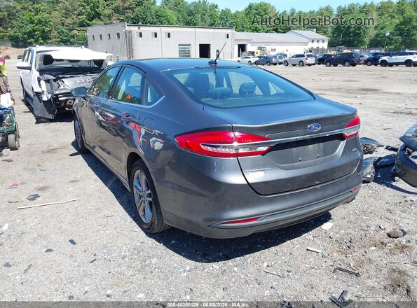 3FA6P0H76JR106080 2018 FORD FUSION Gray Trasero izquierdo
