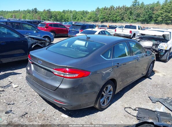 3FA6P0H76JR106080 2018 FORD FUSION Gray Trasero derecho