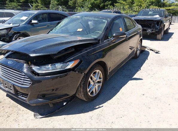 3FA6P0H77GR201689 2016 FORD FUSION Black Առջևի ձախ երեք քառորդ տեսարան
