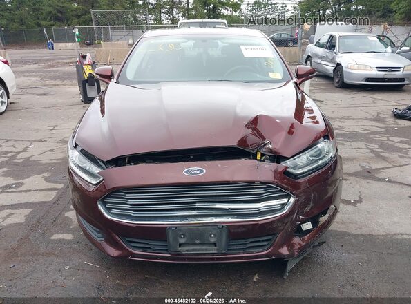 3FA6P0H77GR310265 2016 FORD FUSION Бордовый Вид спереди