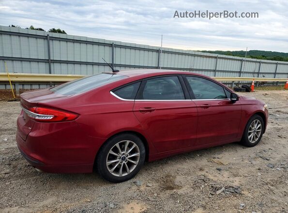 3FA6P0H77HR198357 2017 FORD FUSION Red 
