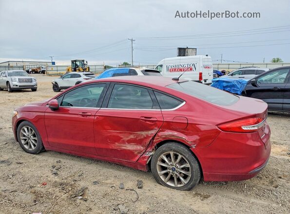 3FA6P0H77HR198357 2017 FORD FUSION Red 