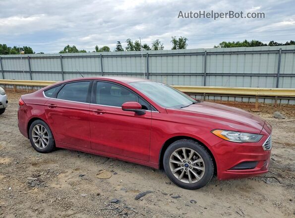 3FA6P0H77HR198357 2017 FORD FUSION Red 