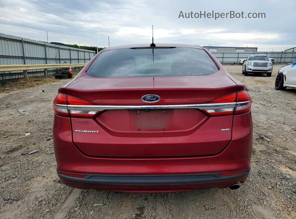3FA6P0H77HR198357 2017 FORD FUSION Red 