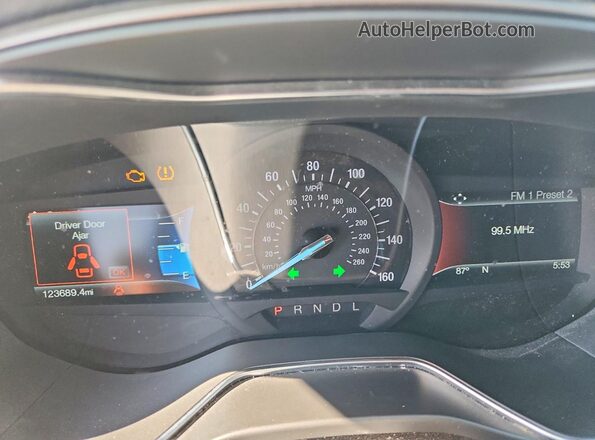 3FA6P0H77HR397702 2017 FORD FUSION White ხელსაწყოთა პანელის ხედი