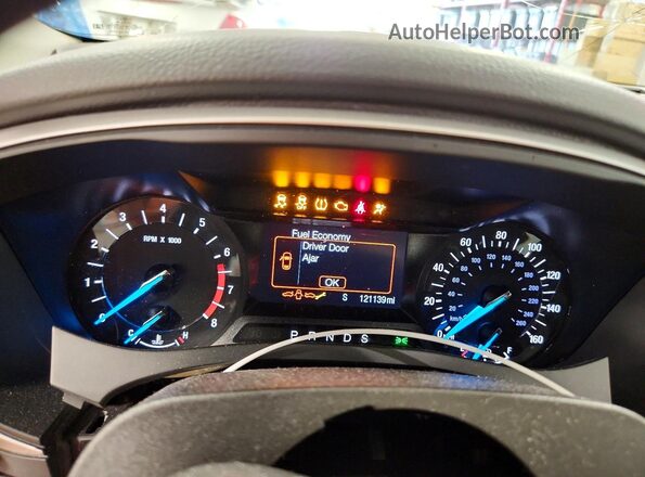 3FA6P0H78GR341699 2016 FORD FUSION Коричневый Вид щитка приборов