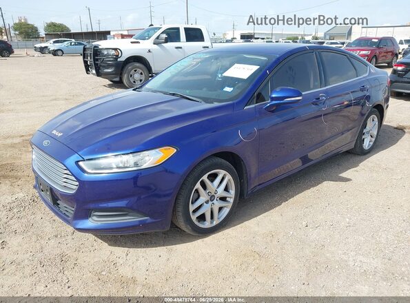 3FA6P0H78GR393544 2016 FORD FUSION Blue Передня ліва чверть